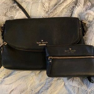 Kate spade purse with matching wristlet